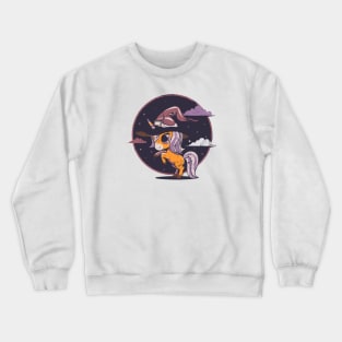 Halloween Cute & Scary Unicorn Crewneck Sweatshirt